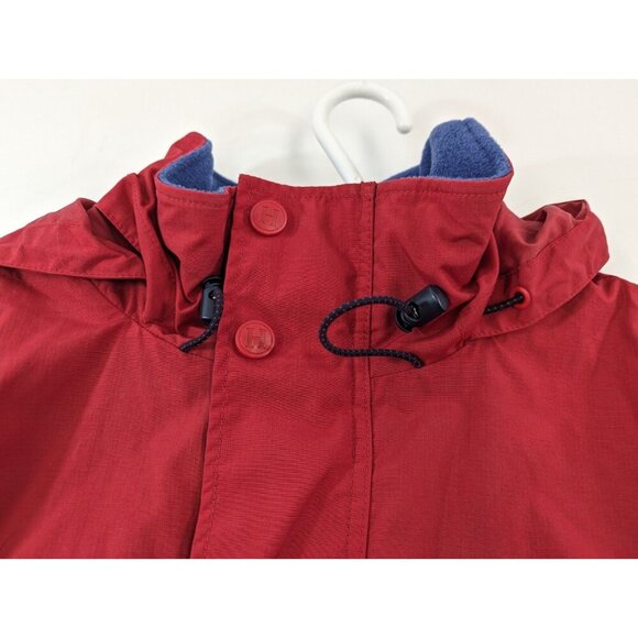 Tommy Hilfiger Red Front Pocket Jacket Polyester Fleece Lining Mens Size Large - Picture 8 of 16